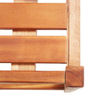 Sedie da Bar 2 pz in Legno Massello di Acacia