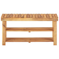 Scarpiera 90x32x46 cm in Legno Massello di Acacia