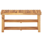 Scarpiera 90x32x46 cm in Legno Massello di Acacia