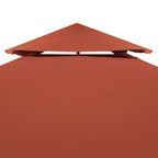Copertura Superiore Gazebo a 2 Strati 310g/m² 3x3m Terracotta