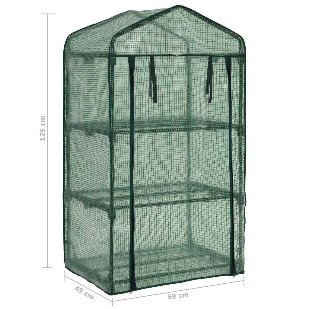 Mini Serra su 3 Livelli 69x49x125 cm