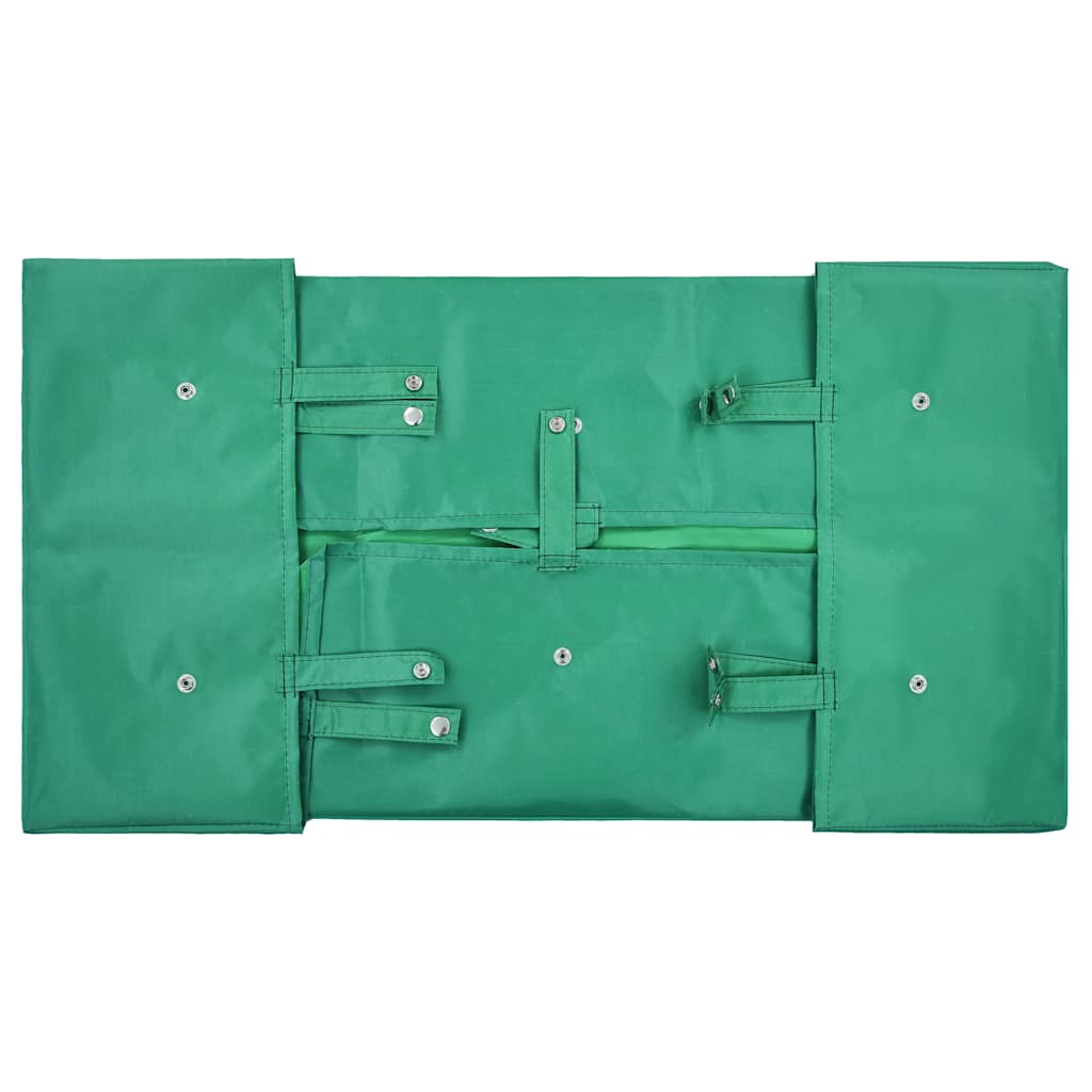 Telo per Carrello da Giardino in Tessuto Verde 86x46x22 cm