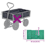 Telo per Carrello da Giardino in Tessuto Verde
