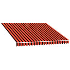 Tenda da Sole in Tela Arancione e Marrone 3x2,5 m