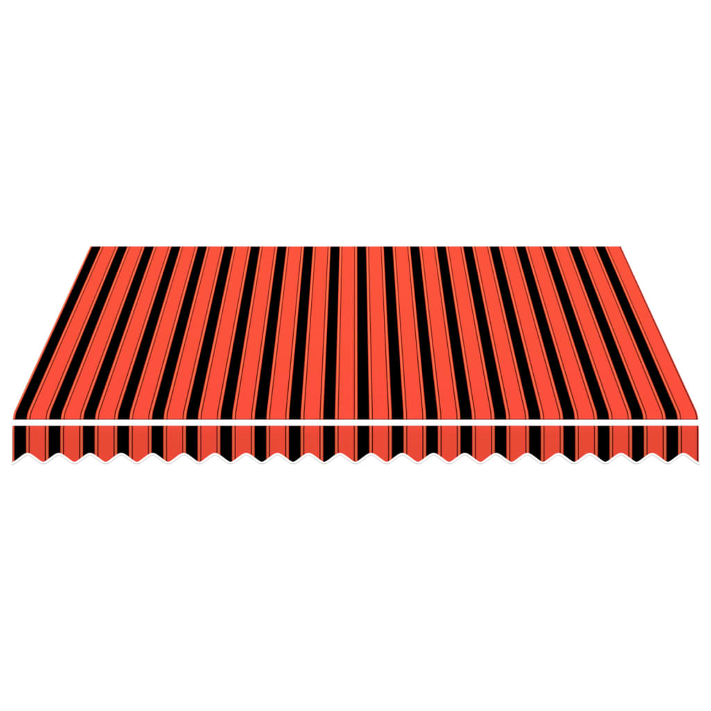 Tenda da Sole in Tela Arancione e Marrone 3x2,5 m