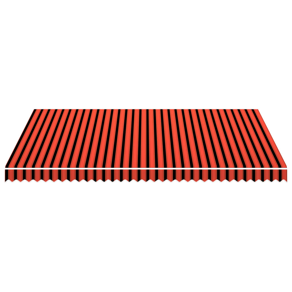 Tenda da Sole in Tela Arancione e Marrone 4,5x3 m
