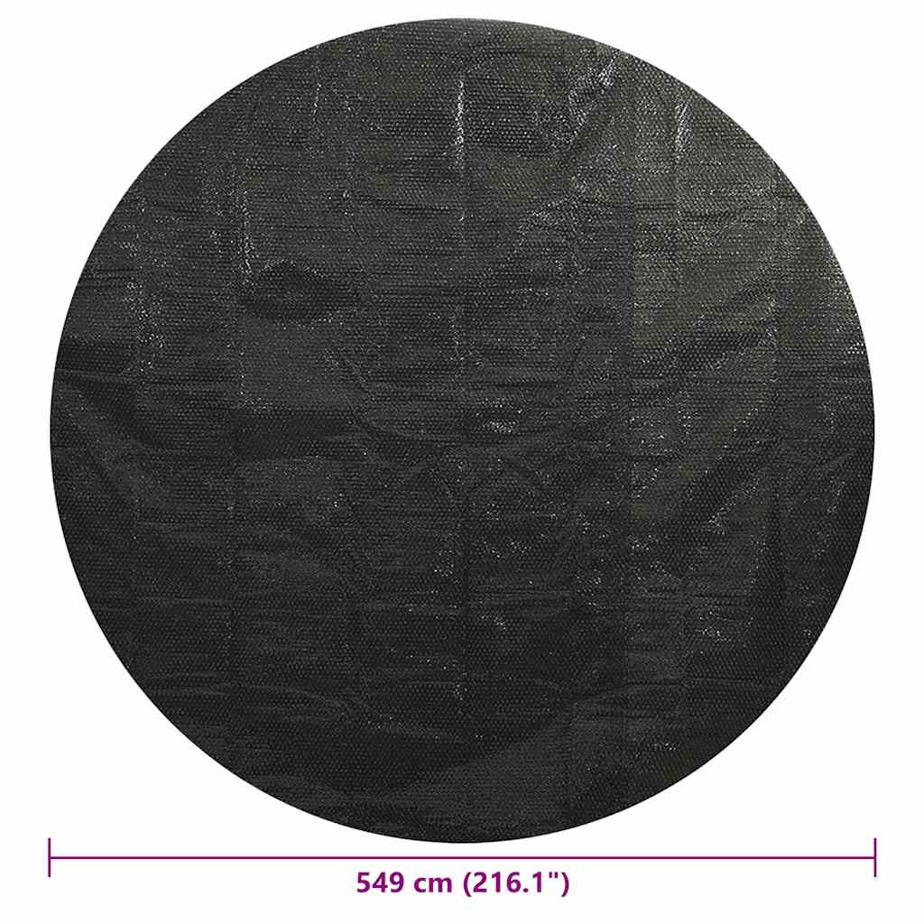Copertura per Piscina Nera 549 cm PE