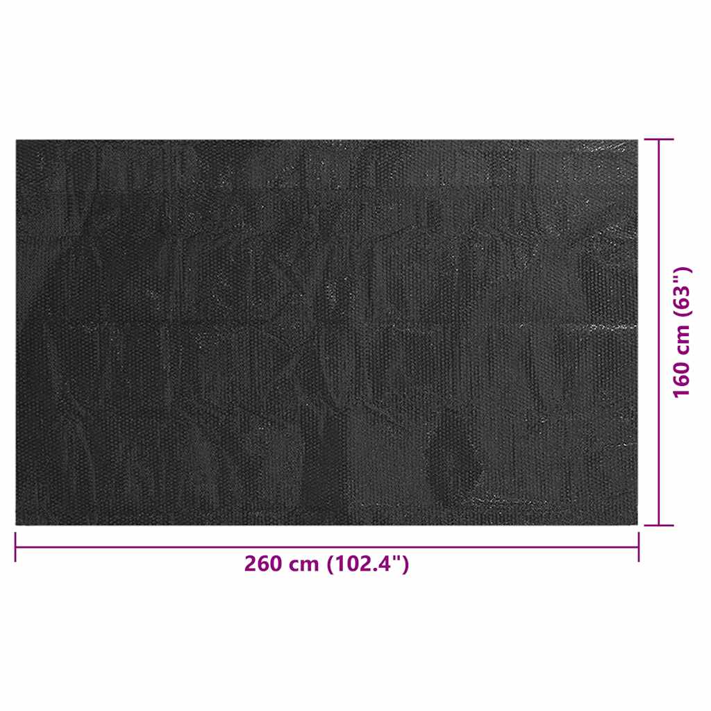 Copertura per Piscina Nera 260x160cm PE