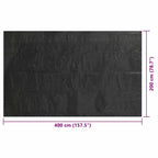 Copertura per Piscina Nera 400x200 cm PE