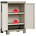 Keter Armadietto Basso Excellence Beige e Talpa 97 cm