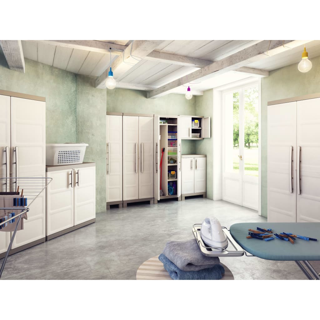 Keter Armadietto Basso Excellence Beige e Talpa 97 cm