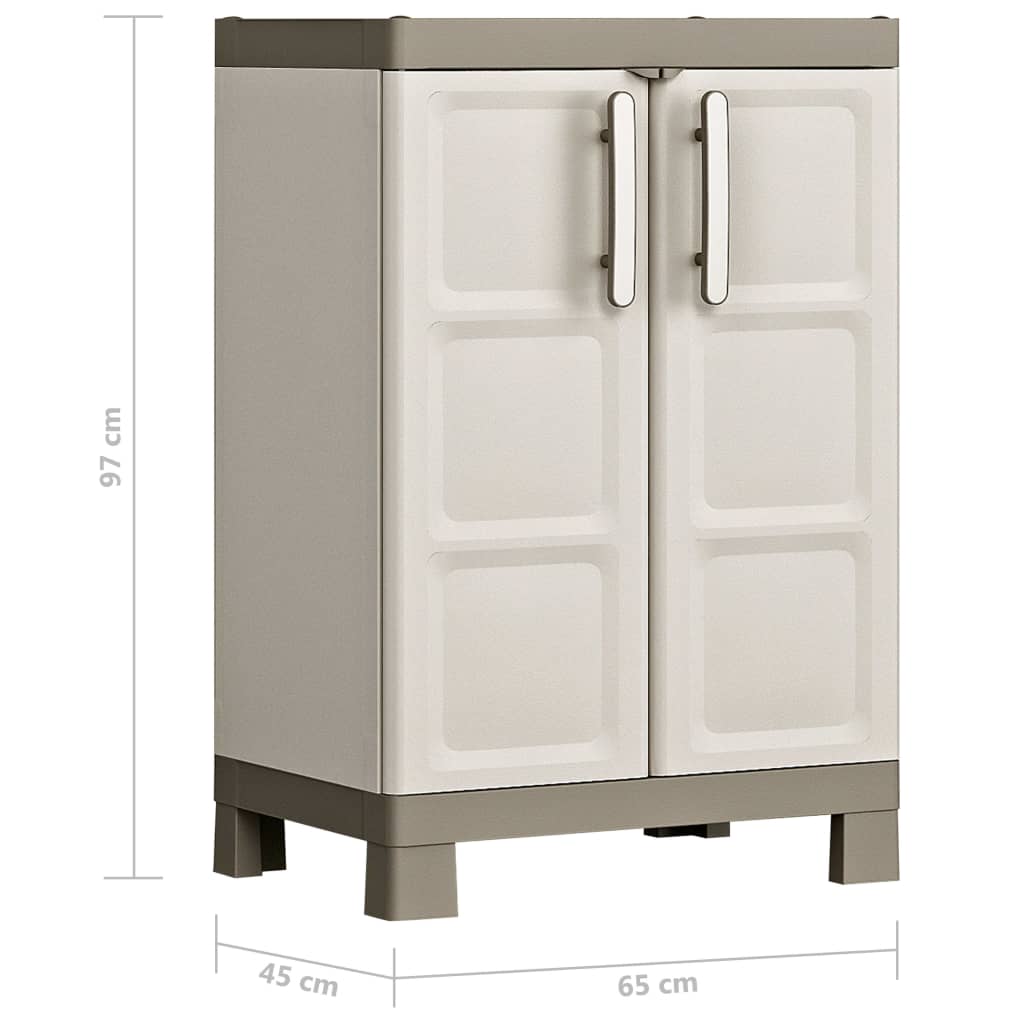 Keter Armadietto Basso Excellence Beige e Talpa 97 cm