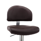Sgabello da Bar Marrone in Similpelle