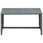 Tavolino da Caffè Antracite 70x40x38 cm in Polyrattan