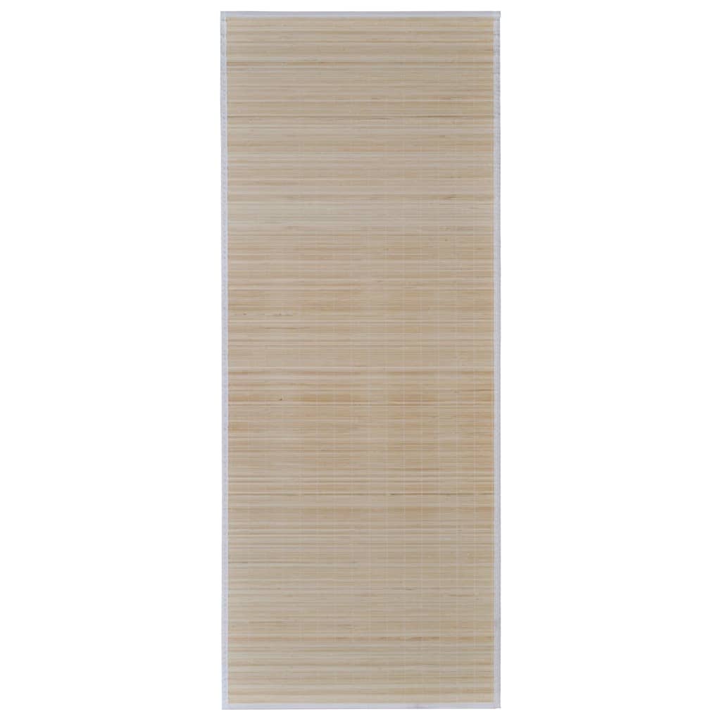 Tappeti Rettangolari in Bambù Naturale 4 pz 120x180 cm