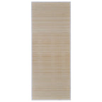 Tappeti Rettangolari in Bambù Naturale 4 pz 120x180 cm