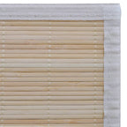 Tappeti Rettangolari in Bambù Naturale 4 pz 120x180 cm