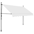 Tenda da Sole Retrattile Manuale con LED 300 cm Crema
