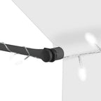 Tenda da Sole Retrattile Manuale con LED 300 cm Crema