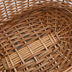 Cesta per Legna con Maniglie 56x40x28 cm Salice Naturale