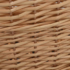 Cesta per Legna con Maniglie 56x40x28 cm Salice Naturale