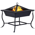 Braciere Nero 42x42x45 cm in Acciaio
