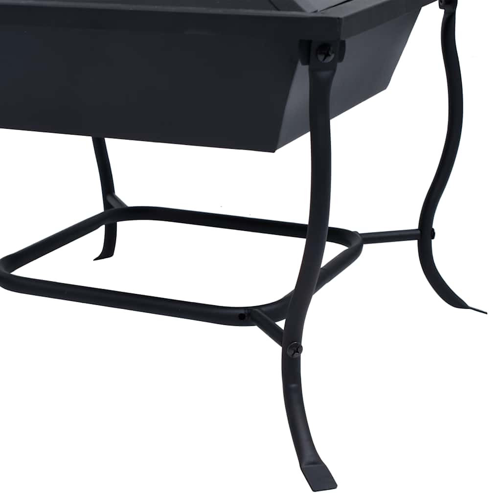 Braciere Nero 42x42x45 cm in Acciaio