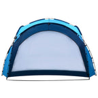 Tenda per Feste con LED e 4 Pareti 3,6x3,6x2,3 m Blu