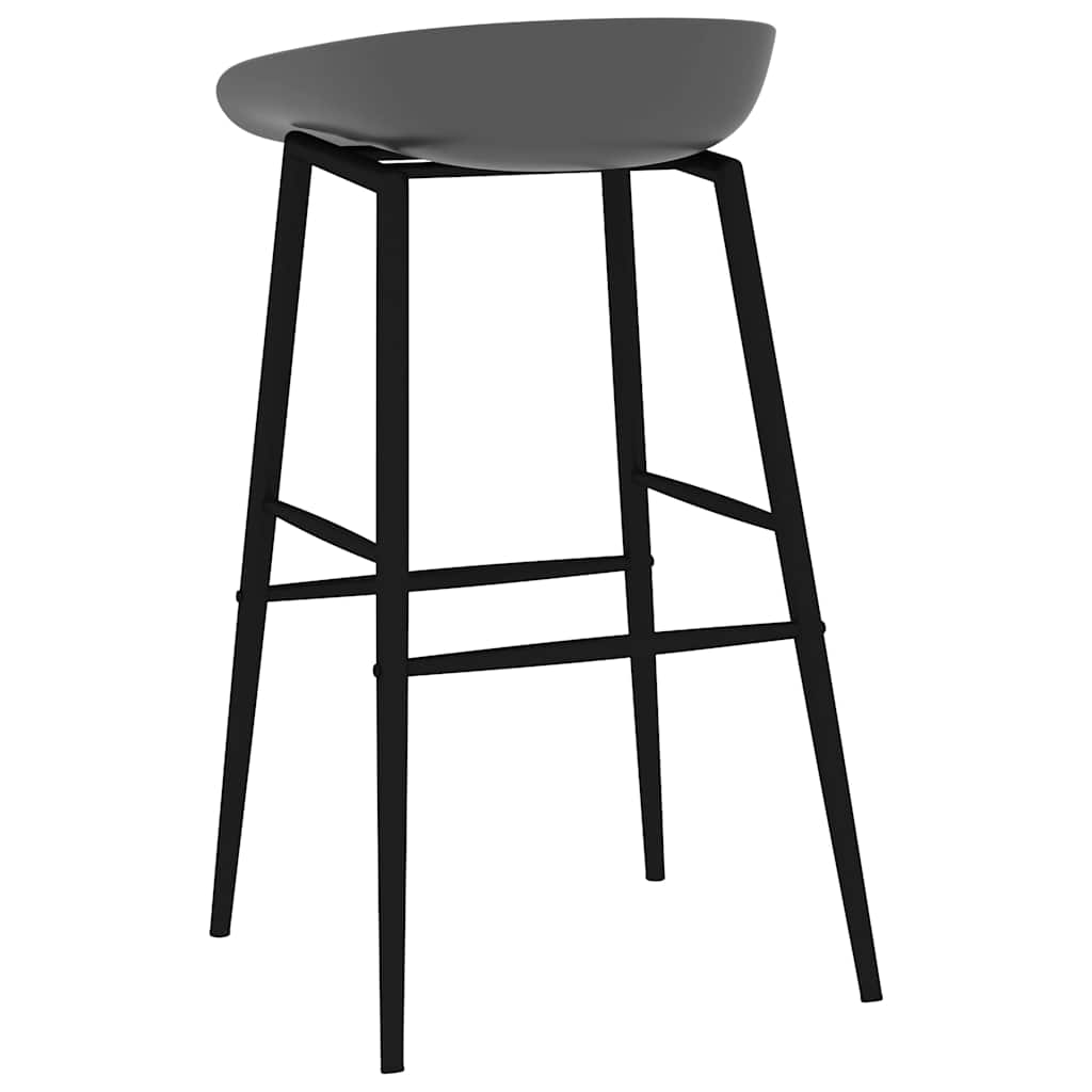 Sedie da Bar 2 pz Grigie
