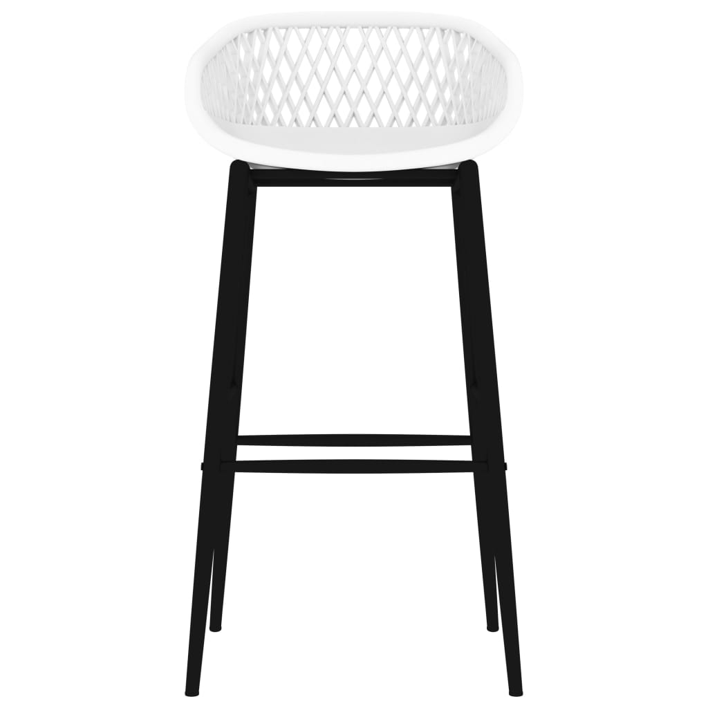 Sgabelli da Bar 4 pz Bianchi