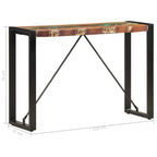 Tavolo Consolle 110x35x76 cm in Legno Massello di Recupero