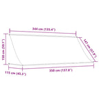 Tenda da Sole Retrattile 300x150 cm Arancione e Marrone
