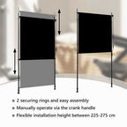 Tenda a Rullo per Esterni 120x270 cm Antracite