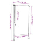 Tenda a Rullo per Esterni 120x270 cm Crema