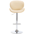 Sedia da Bar Crema in Similpelle