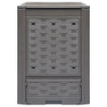 Compostiere 2 pz Marrone 60x60x83cm 600 L in Rattan di Plastica