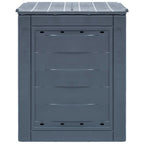 Compostiere per Giardino 2 pz Grigio 60x60x73 cm 520 L