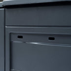 Compostiere per Giardino 2 pz Grigio 60x60x73 cm 520 L