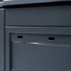 Compostiere per Giardino 3 pz Grigio 60x60x73 cm 780 L