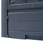Compostiere per Giardino 3 pz Grigio 60x60x73 cm 780 L