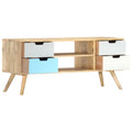 Mobile Porta TV 110x35x48 cm Legno Massello di Mango