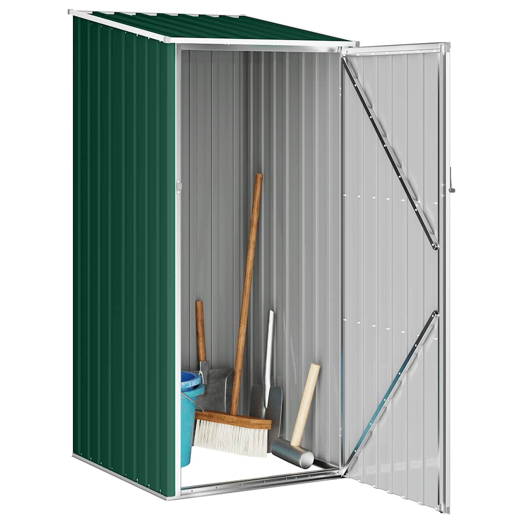 Capanno da Giardino Verde 87x98x159 cm in Acciaio Zincato