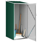 Capanno da Giardino Verde 87x98x159 cm in Acciaio Zincato
