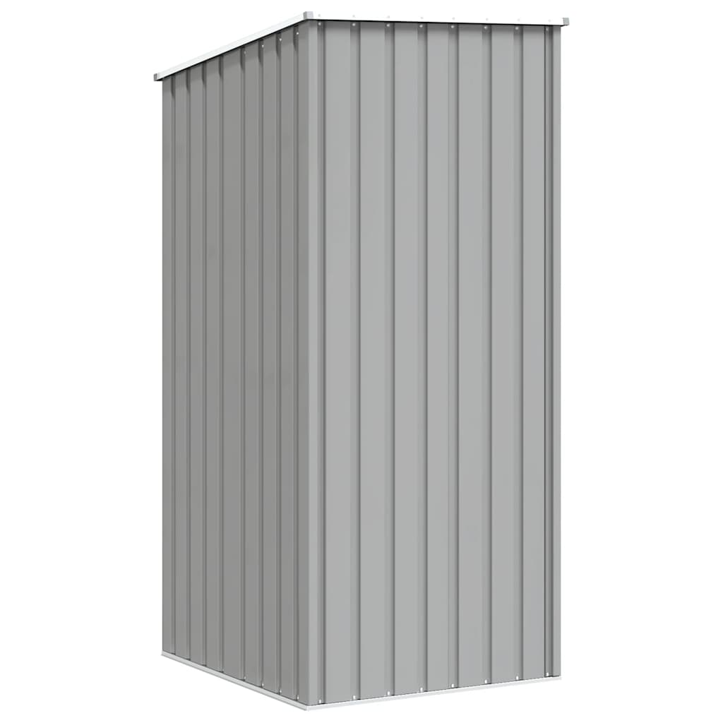 Capanno da Giardino Grigio 87x98x159 cm in Acciaio Zincato
