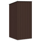 Capanno da Giardino Marrone 87x98x159 cm in Acciaio Zincato
