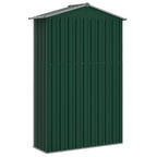 Capanno da Giardino Verde 116x45x175 cm in Acciaio Zincato