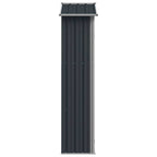 Capanno da Giardino Antracite 116x45x175cm in Acciaio Zincato
