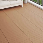 Piastrella per Decking 6 pcs Marrone 60 x 30 cm WPC