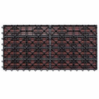 Piastrella per Decking 6 pcs Marrone 60 x 30 cm WPC