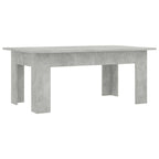 Tavolino Salotto Grigio Cemento 100x60x42 cm Legno Multistrato